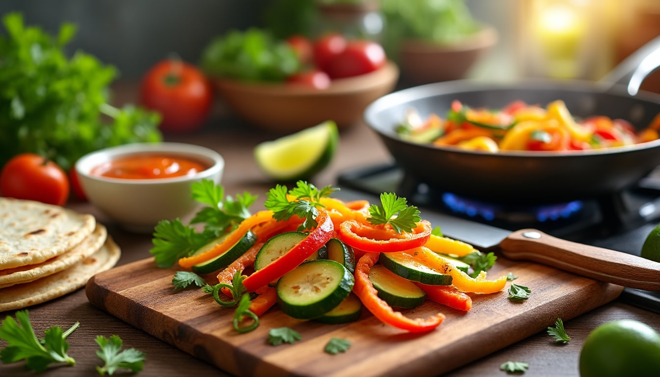 découvrez notre recette facile pour préparer des tacos aux légumes croquants accompagnés d'une délicieuse sauce aigre-douce. parfaite pour un repas sain et savoureux, cette recette saura ravir vos papilles tout en apportant fraîcheur et originalité à votre table.