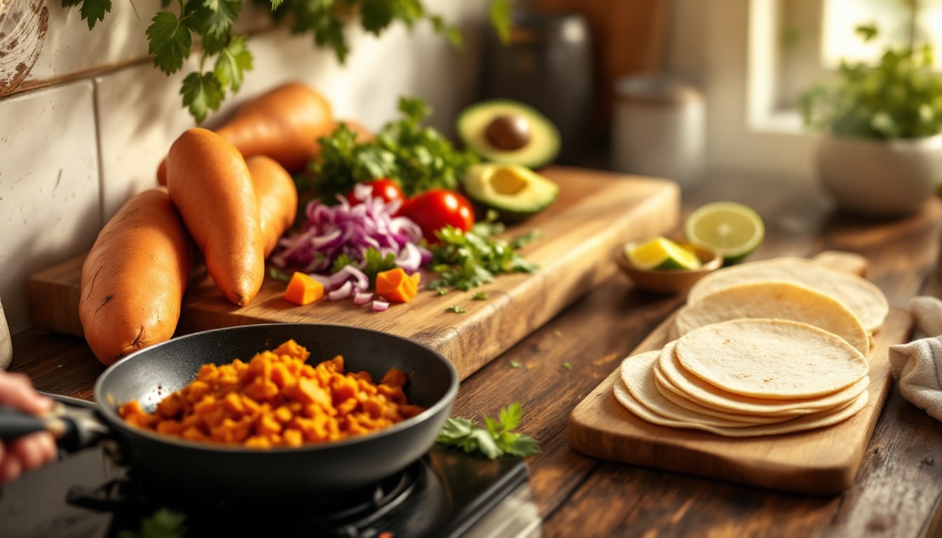 découvrez la recette parfaite pour préparer des tacos savoureux à base de galettes de patate douce. suivez nos astuces et conseils pour un plat à la fois original et délicieux, idéal pour épater vos invités ou pour un repas convivial en famille.