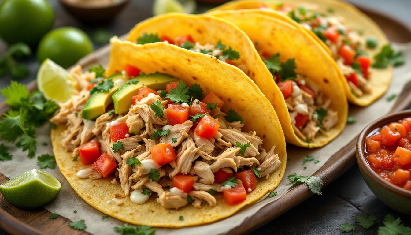 découvrez la recette des tacos au citron vert et coriandre, une explosion de fraîcheur et de saveurs qui ravira vos papilles. idéaux pour un repas léger, ces tacos allient le zeste du citron vert à l'arôme irrésistible de la coriandre pour une expérience gustative inoubliable.