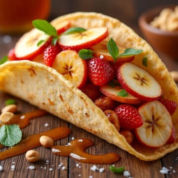 découvrez une recette originale de tacos alliant le goût savoureux du beurre de cacahuète et la douceur des fruits caramélisés. une combinaison audacieuse qui ravira vos papilles et surprendra vos convives. parfait pour une touche d'originalité dans vos desserts ou en encas gourmand !