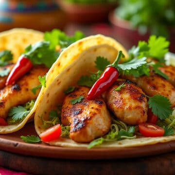 découvrez la recette savoureuse des tacos au poulet mariné au citron vert et chili, une explosion de saveurs fraîches et épicées. parfait pour un repas rapide et délicieux, ces tacos allient tendreté du poulet et acidité du citron vert pour un moment de plaisir culinaire inoubliable.