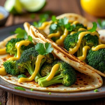 découvrez une délicieuse recette de tacos au brocoli rôti, rehaussés d'une sauce citron-moutarde savoureuse. idéaux pour un repas sain et gourmand, ces tacos allient croustillant et fraîcheur avec des ingrédiens simples et raffinés.