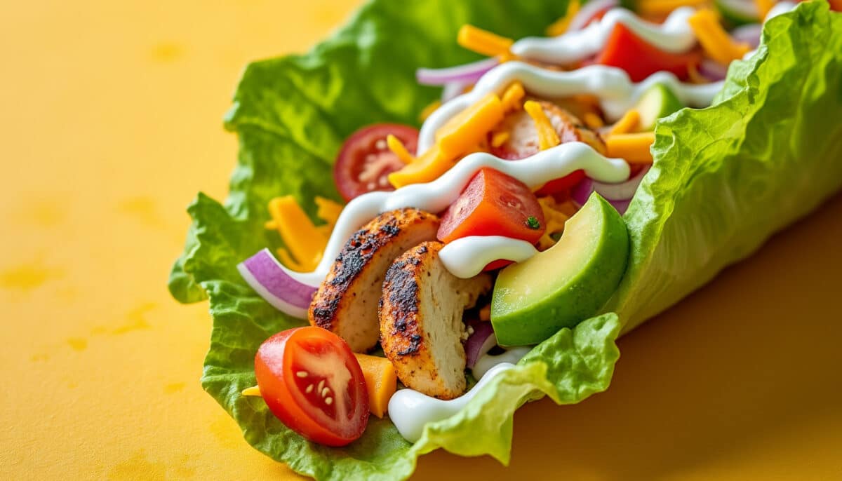 découvrez une délicieuse alternative aux tacos traditionnels avec notre recette de tacos sans pain, utilisant une salade croquante comme base. parfait pour un repas léger et savoureux, cette version originale ravira vos papilles tout en étant saine et rafraîchissante.