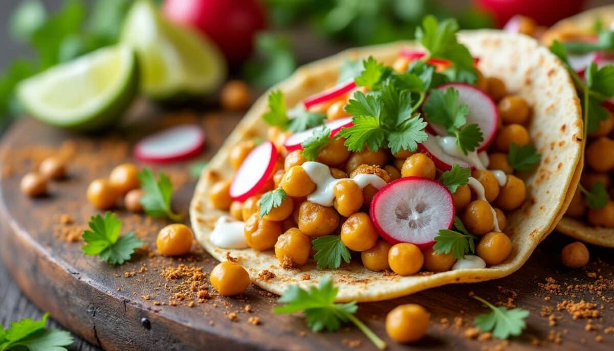 découvrez une recette savoureuse de tacos aux pois cassés et cumin, qui allie textures croquantes et épices parfumées. idéals pour des repas sains et gourmands, ces tacos séduiront vos papilles avec leur originalité. parfait pour impressionner vos invités ou pour un dîner rapide et délicieux !