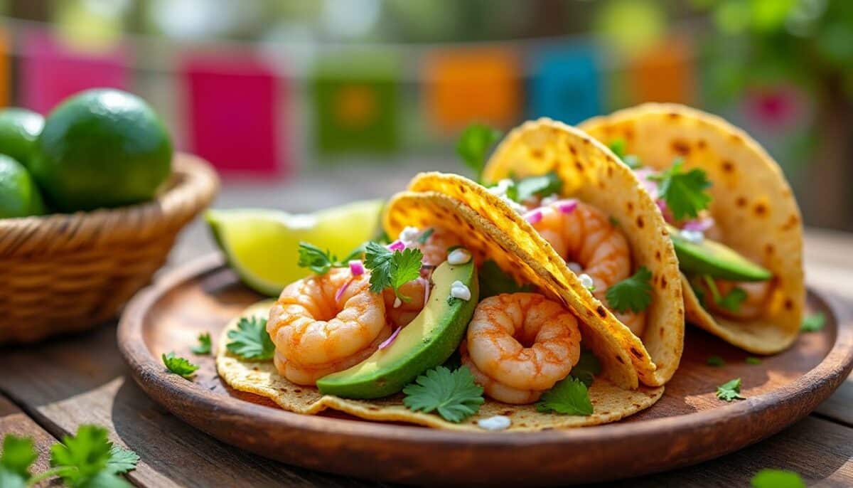 découvrez une recette délicieuse de tacos à l’avocat et crevettes citronnées ! savourez une combinaison fraîche et légère de crevettes juteuses, d’avocat crémeux et d’une touche de citron, le tout enveloppé dans une tortilla tendre. idéal pour un repas rapide ou une soirée entre amis !