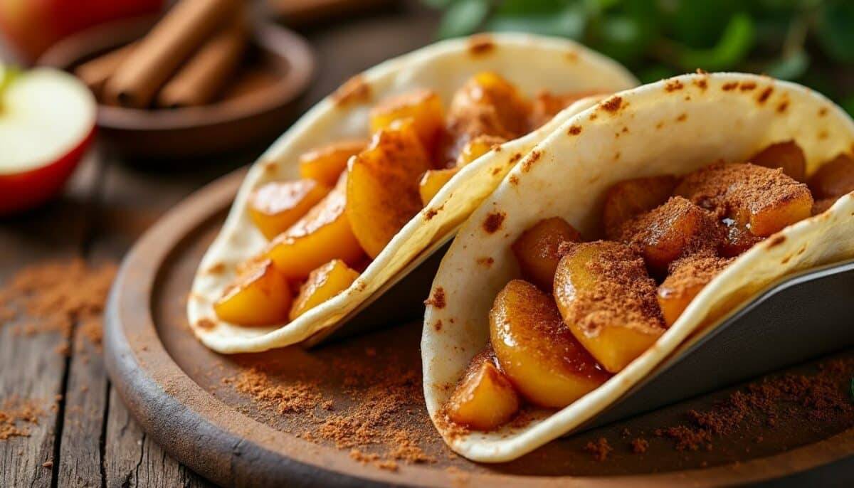 découvrez une recette originale de tacos aux pommes sautées et cannelle, alliant douceur et saveurs épicées. idéale pour un dessert gourmand ou un encas réconfortant, cette fusion surprenante ravira vos papilles. facile à préparer, laissez-vous séduire par cette innovation culinaire !