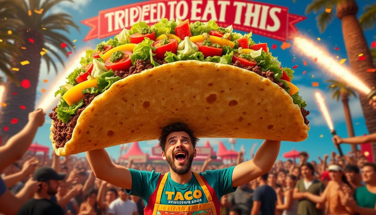 découvrez le tacos xxl, le défi ultime pour les gourmands ! un format géant, des garnitures savoureuses et une expérience culinaire hors du commun à partager entre amis ou en famille. relèverez-vous le défi ?