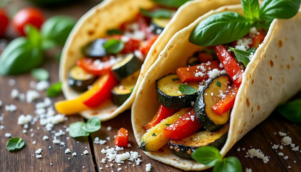 découvrez une délicieuse recette de tacos aux légumes farcis, alliant la fraîcheur des légumes et le goût savoureux du parmesan. parfaits pour un repas sain et gourmand, ces tacos raviront vos papilles et celles de vos invités !