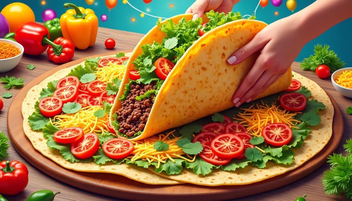 découvrez comment préparer un tacos géant maison pour régaler tous vos invités lors d'une fête. suivez nos astuces et recettes faciles pour un repas convivial et original !