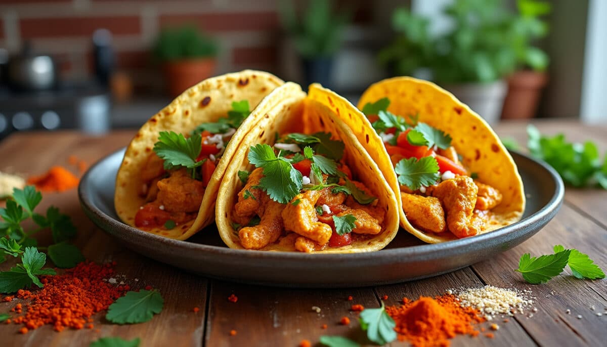 découvrez une fusion culinaire étonnante avec les tacos au curry : une alliance savoureuse entre la cuisine mexicaine et les épices indiennes, idéale pour surprendre vos papilles et varier vos repas !