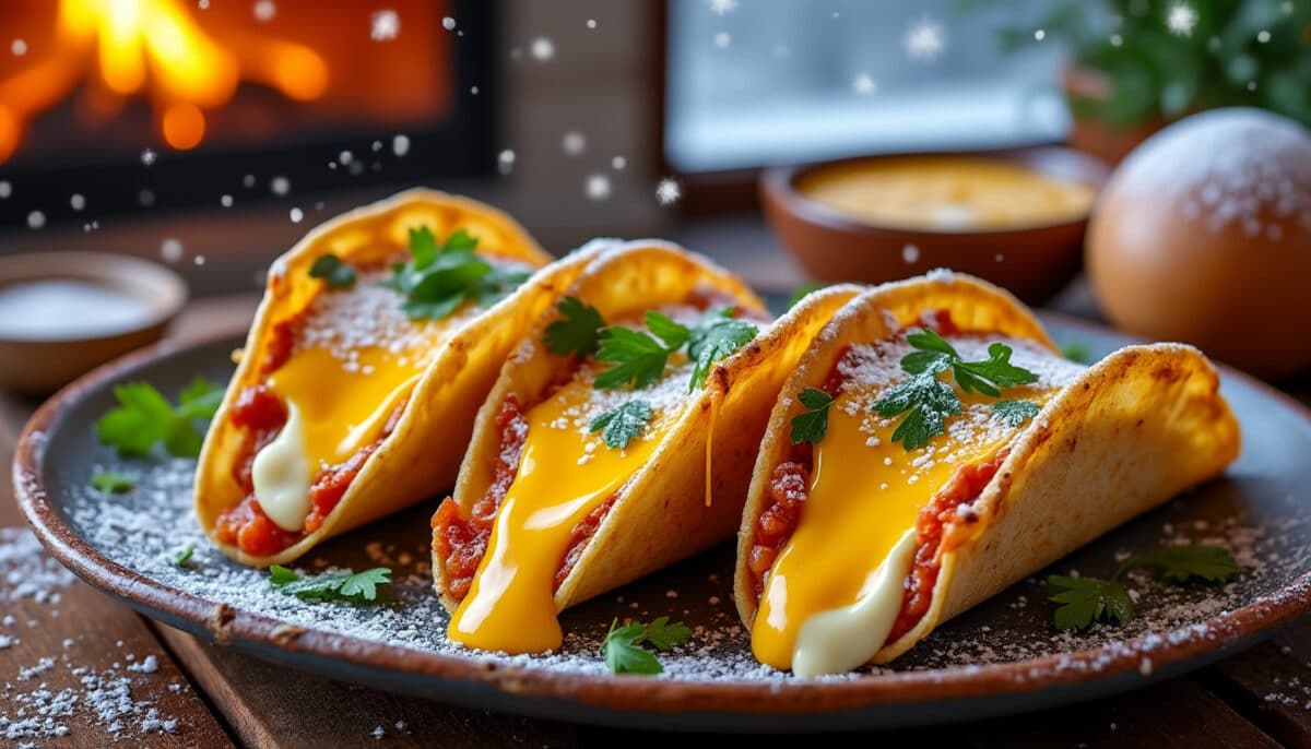 découvrez les tacos au fromage raclette, une recette gourmande et réconfortante idéale pour l’hiver. savourez la rencontre entre cuisine mexicaine et fromages fondants pour des repas chaleureux.