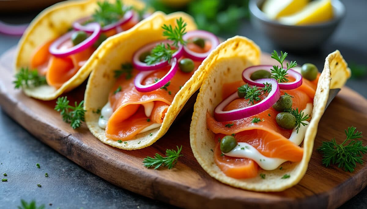 découvrez comment revisiter les saveurs nordiques avec nos tacos au saumon fumé, une recette originale et gourmande qui allie fraîcheur et modernité pour surprendre vos papilles.