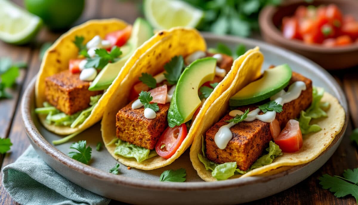découvrez comment préparer des tacos au tofu mariné avec cette recette végétalienne simple, savoureuse et rapide à réaliser. idéale pour un repas sain et gourmand !