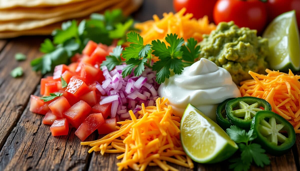 découvrez les toppings incontournables qui sublimeront vos tacos ! fromages fondants, sauces relevées, légumes frais et viandes savoureuses : nos suggestions pour des tacos personnalisés et gourmands à chaque bouchée.