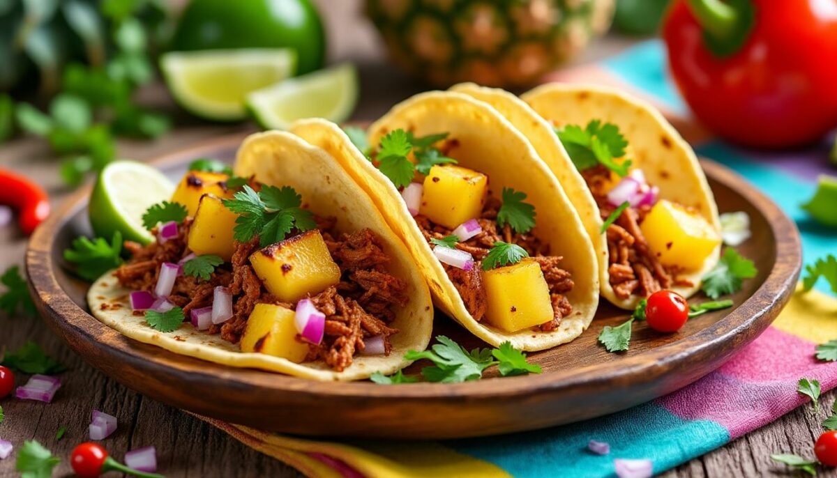 découvrez les tacos à l’ananas : une délicieuse alliance sucré-salé qui surprendra vos papilles. idéal pour varier vos repas et impressionner vos invités avec une touche d’exotisme.