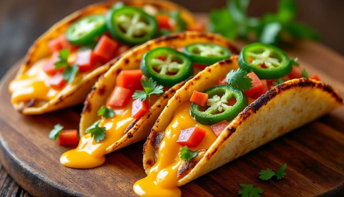 découvrez les tacos au fromage grillé : une recette gourmande et originale qui marie le croquant du taco à la douceur du fromage fondant. une explosion de saveurs irrésistible pour régaler vos papilles lors de vos repas en famille ou entre amis.