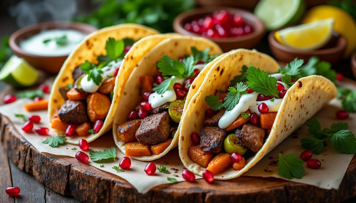 découvrez la fusion gourmande des tacos aux épices orientales : une recette originale qui marie saveurs exotiques et cuisine tex-mex, pour un voyage culinaire plein de surprises.