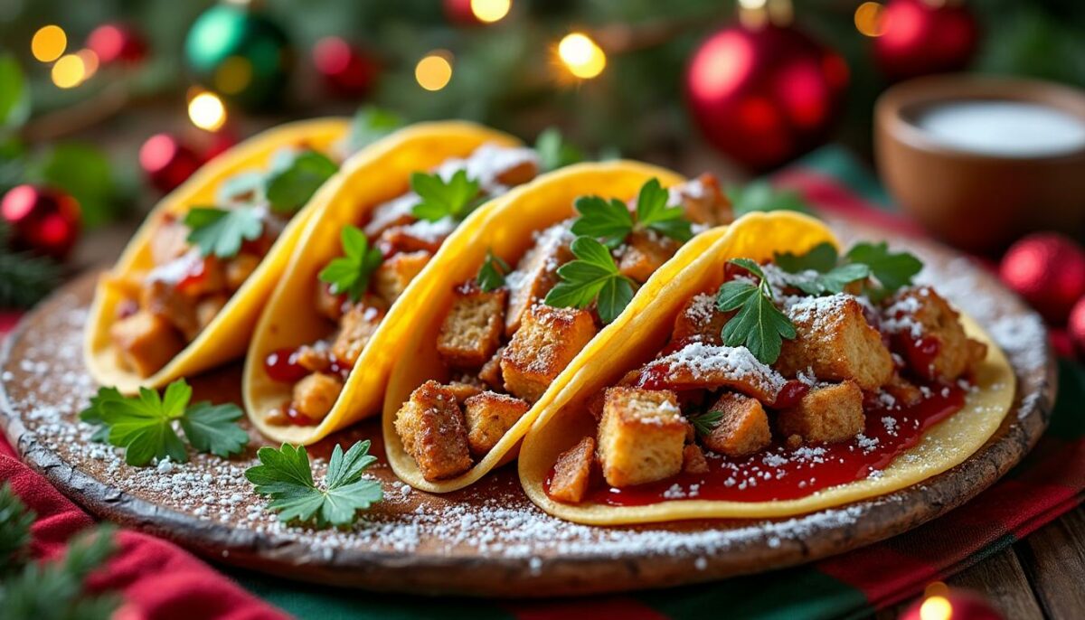 découvrez nos inspirations festives pour des tacos de noël savoureux et originaux. surprenez vos convives avec des recettes créatives, parfaites pour un repas convivial durant les fêtes !